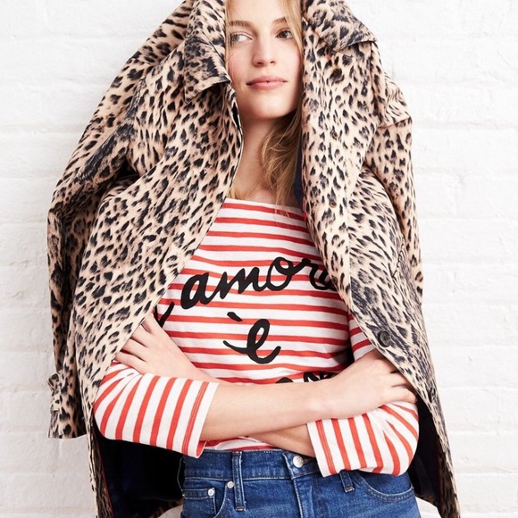 J. Crew L’amore è Cieco red and white striped boatneck 3/4 sleeve top, Large - Picture 8 of 12